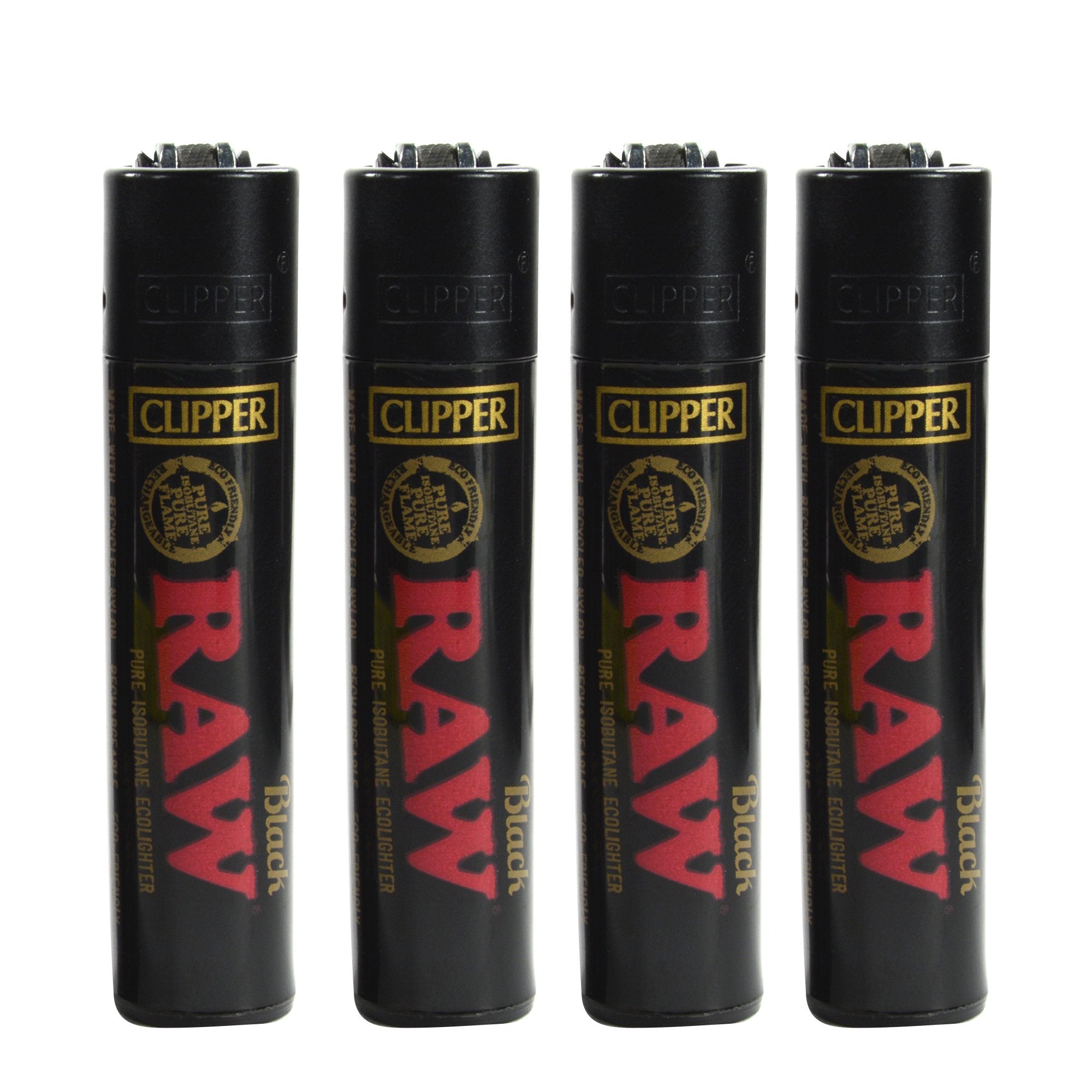 CLIPPER | 'Retail Display' Lighter RAW Logo Black & Gold - 48 Count - 4