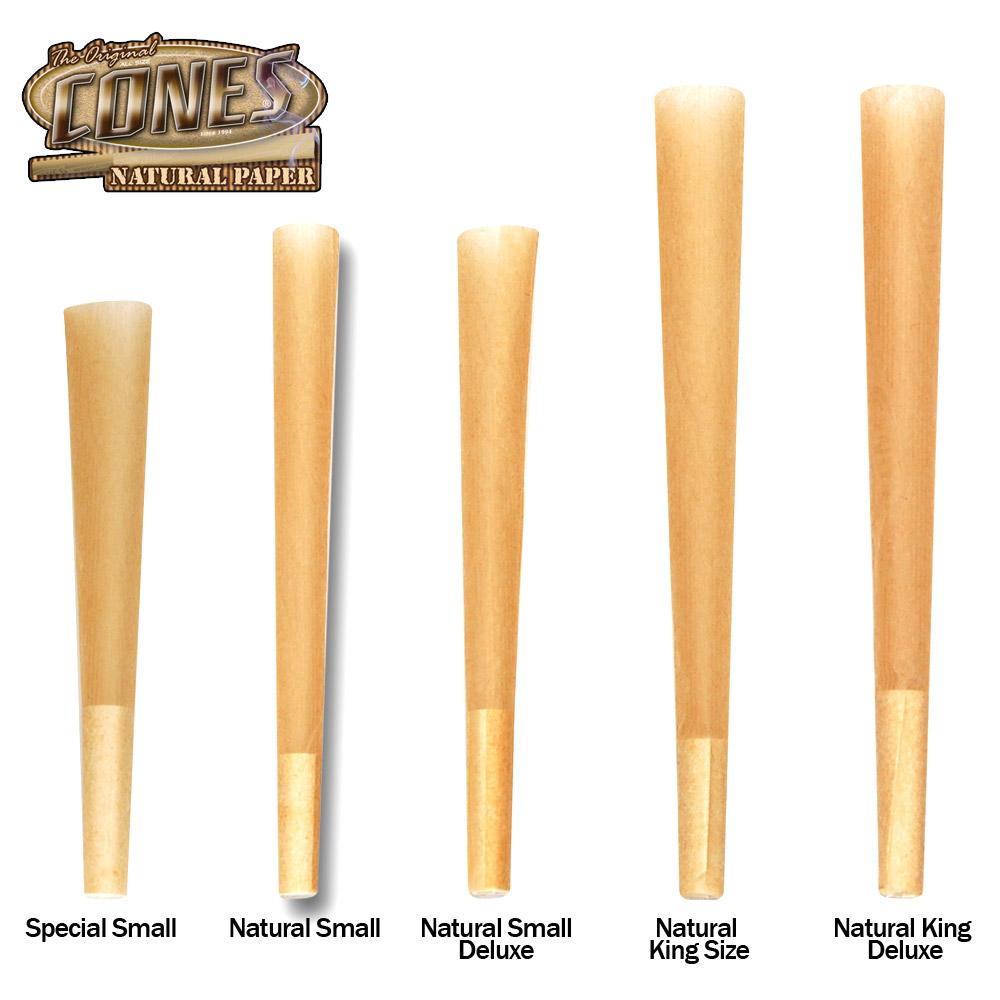 CONES | Natural Small Pre-Rolled Cones | 98mm - Unbleached Paper - 1000 Count - 4