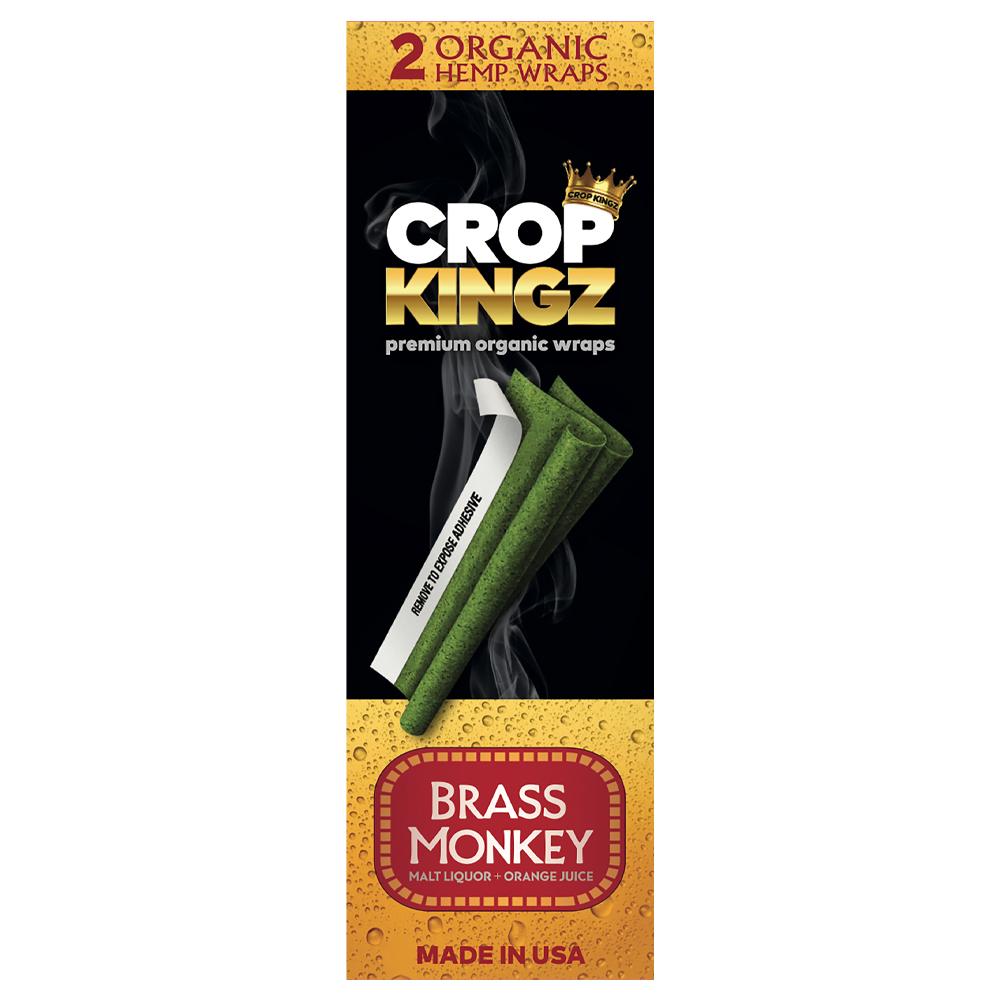 CROP KINGZ | 'Retail Display' Organic Hemp Blunt Wraps | Self Sealing - Brass Monkey - 15 Count - 3