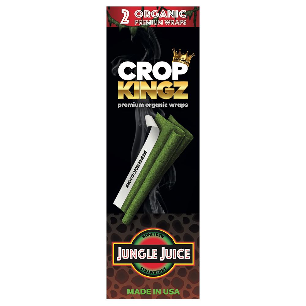 CROP KINGZ | 'Retail Display' Organic Hemp Blunt Wraps | Self Sealing - Jungle Juice - 15 Count - 3