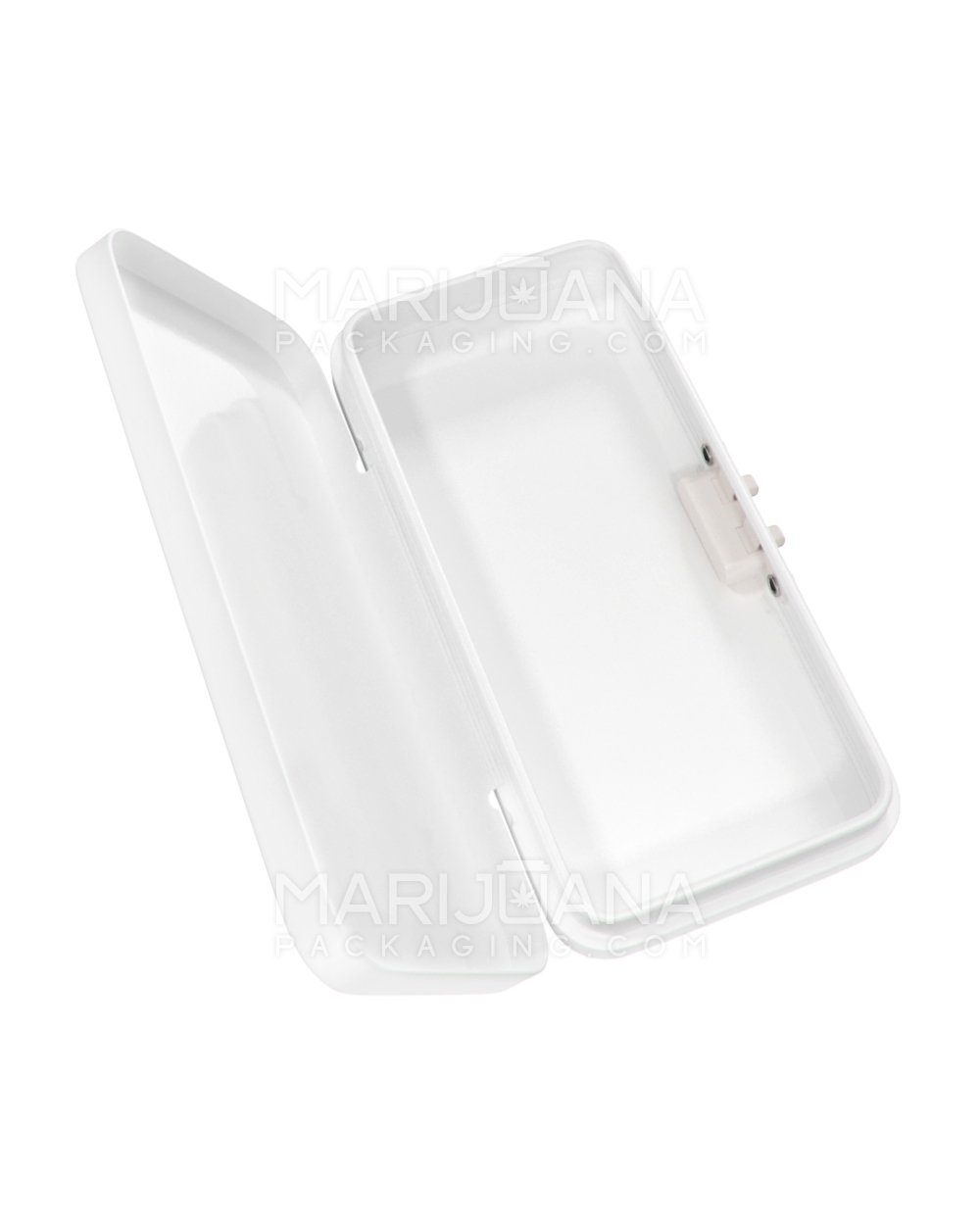 Custom 100% Recyclable Child Resistant Hinged-Lid Large Joint Box | 120mm x 61.7mm - White Tin - 6