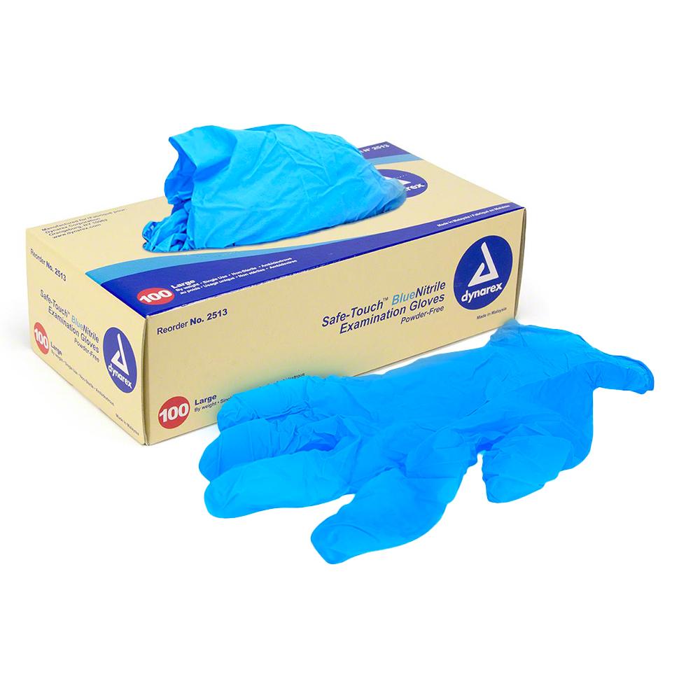 DYNAREX | Powder-Free Disposable Gloves | Blue - Nitrile - 100 Count - 4