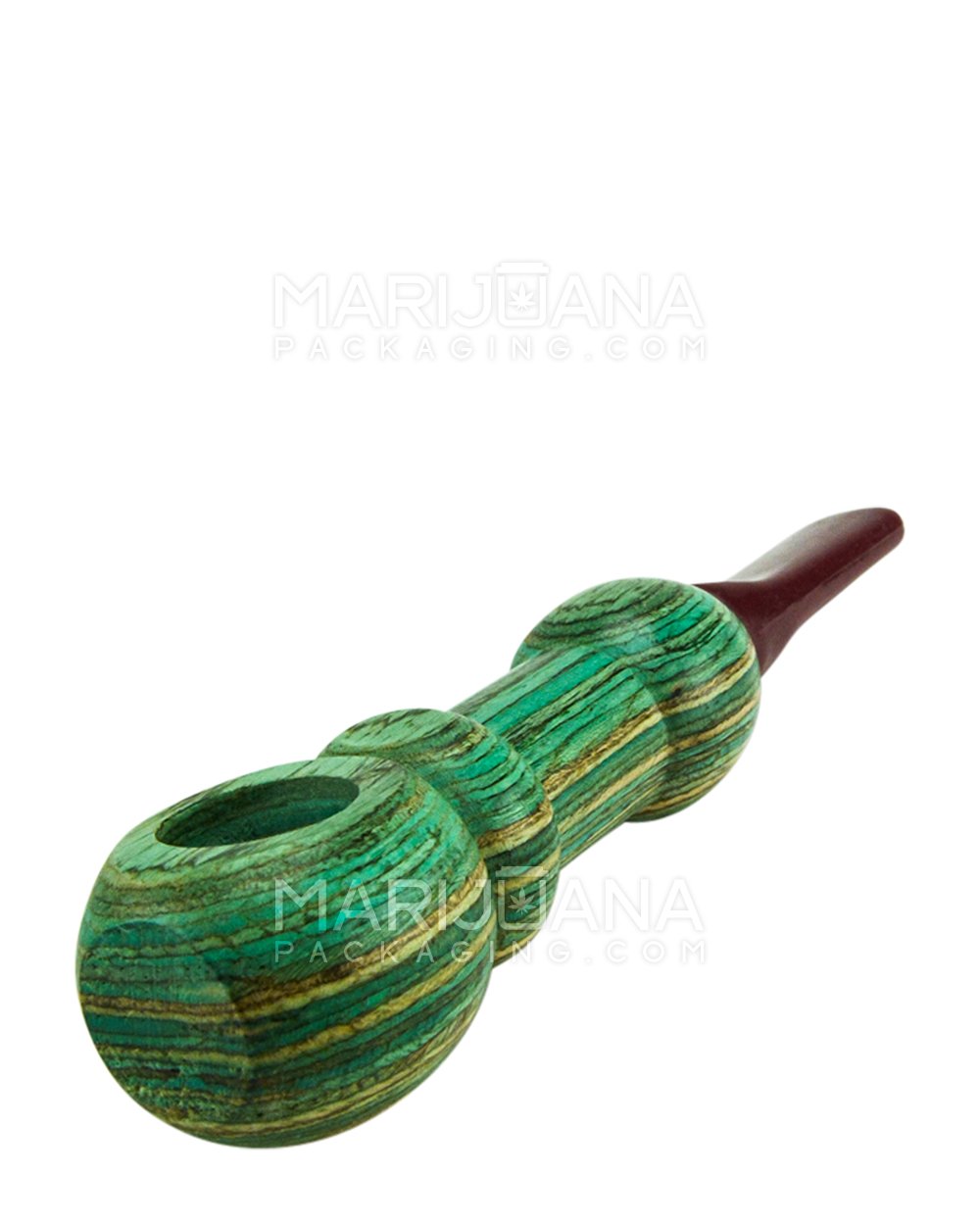 Flat Mouth Spoon Hand Pipe | 4in Long - Wood - Assorted - 11