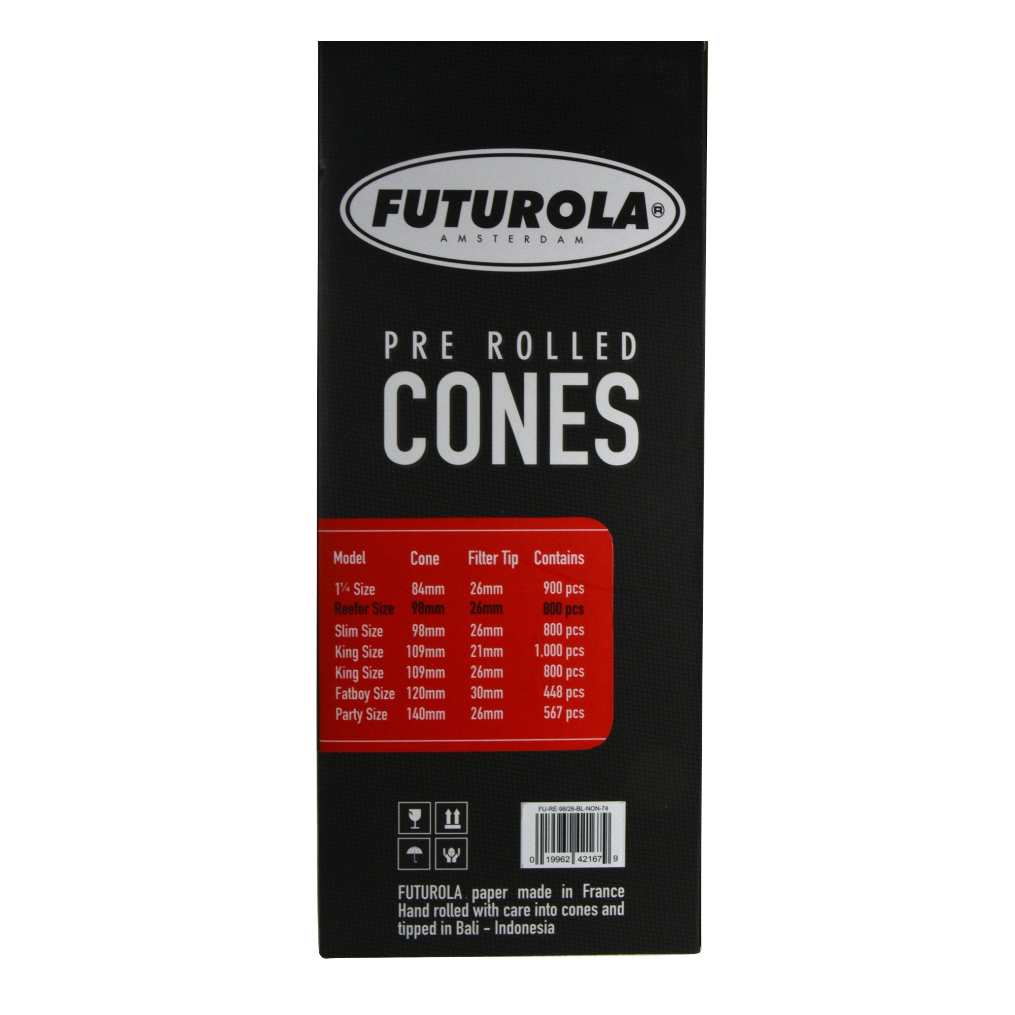 FUTUROLA | Reefer Size Pre-Rolled Cones | 98mm - Classic White Paper - 800 Count - 4
