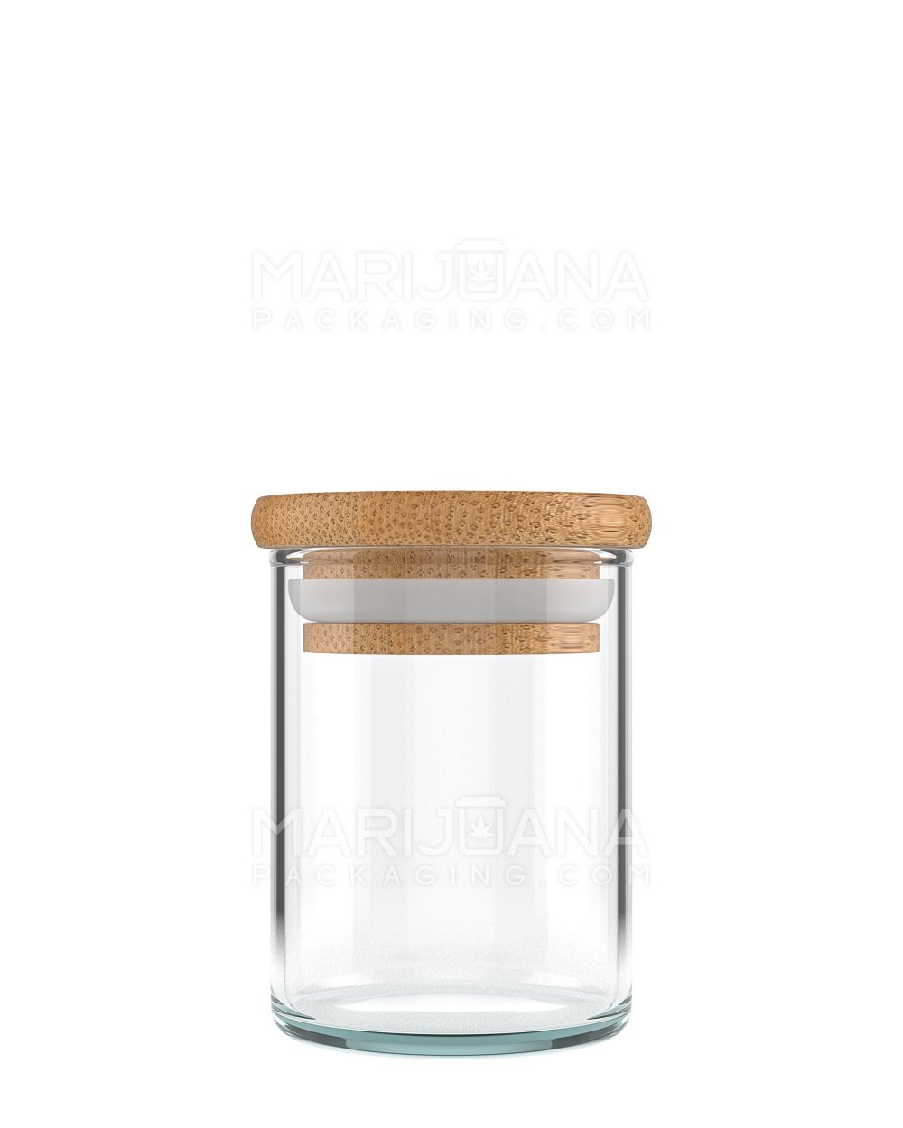Glass Jar with Wooden Lid | 2oz - 16 Dram - 200 Count - 1