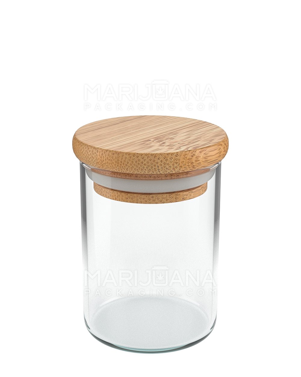Glass Jar with Wooden Lid | 4oz - 32 Dram - 120 Count - 8