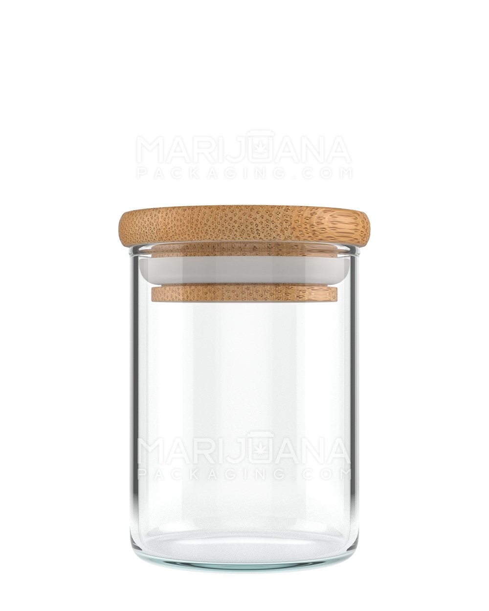 Glass Jar with Wooden Lid | 4oz - 32 Dram - 120 Count - 1