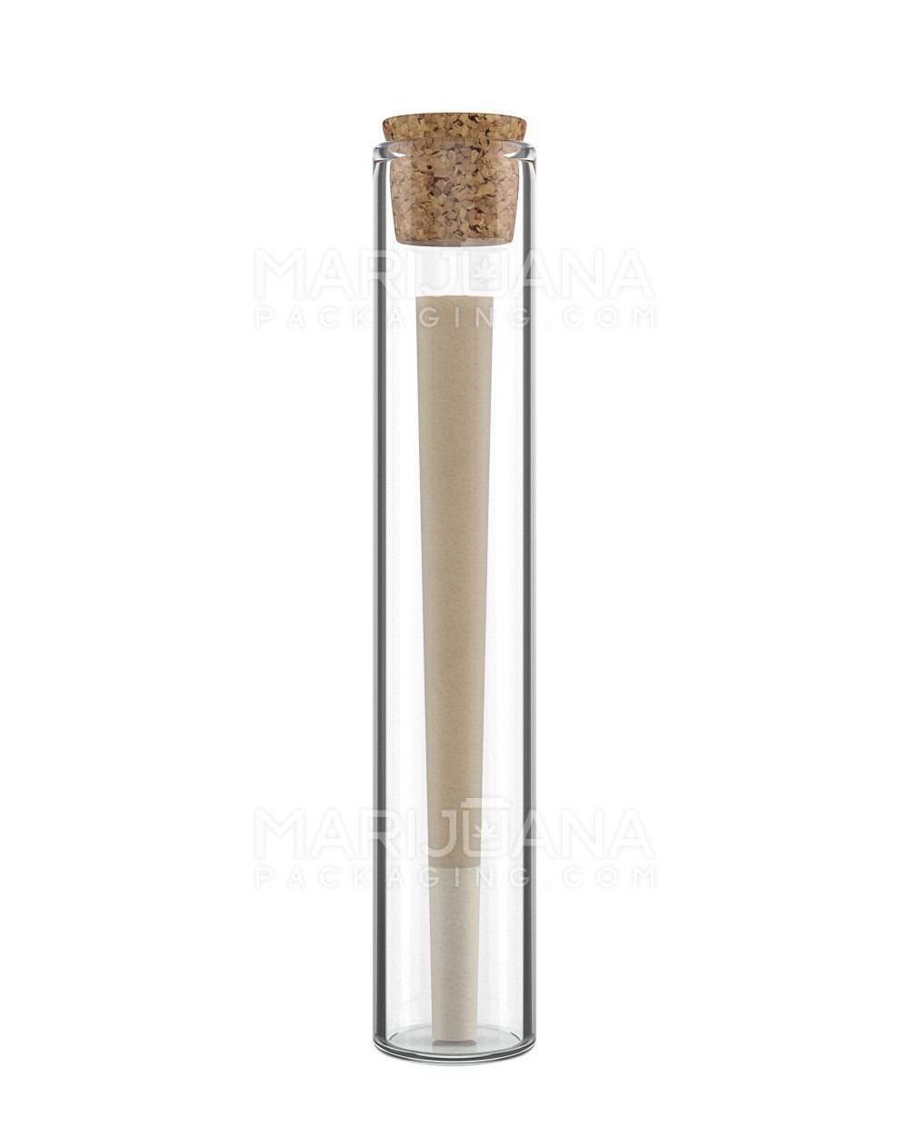 Glass Pre-Roll Tube with Cork Top | 120mm - Clear Glass - 640 Count - 2