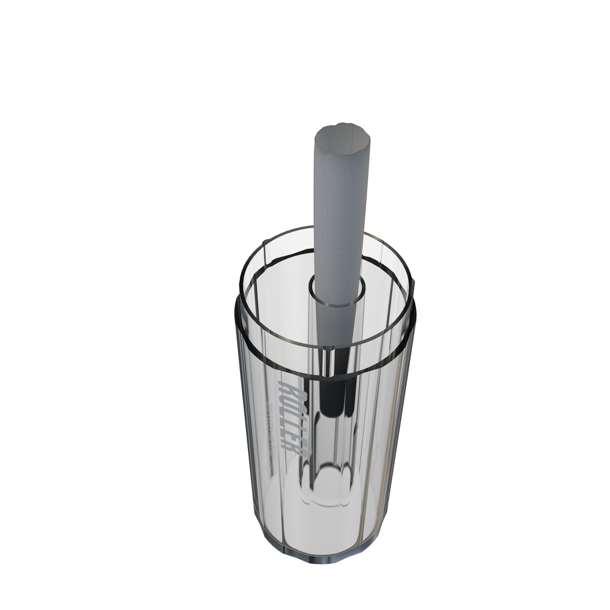HIGHROLLER | Magnetic Plastic Grinder w/ Storage | 4 Piece - 38mm - Clear - 9