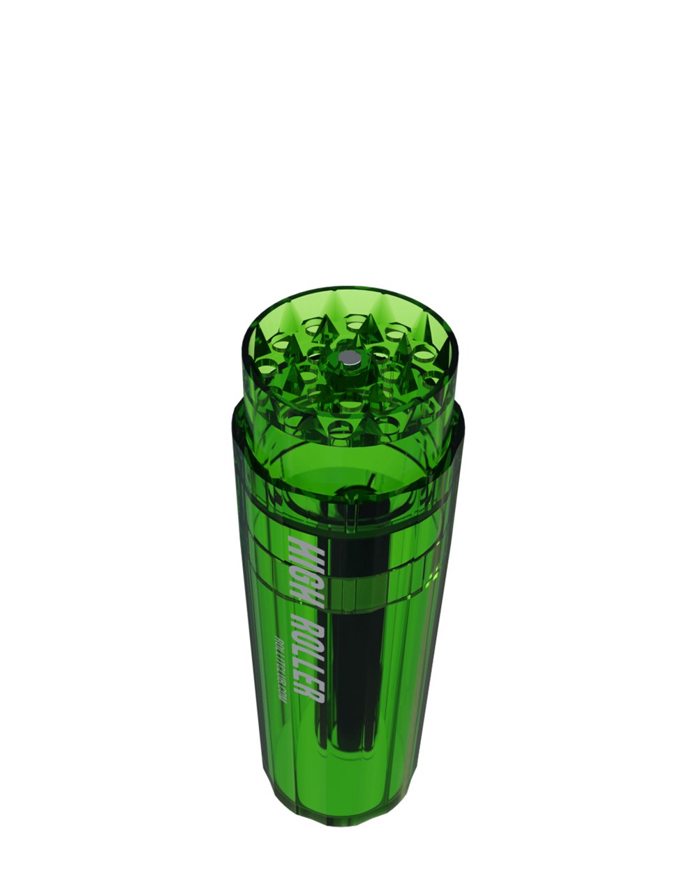 HIGHROLLER | Magnetic Plastic Grinder w/ Storage | 4 Piece - 38mm - Green - 6