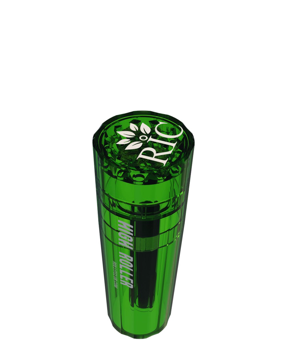 HIGHROLLER | Magnetic Plastic Grinder w/ Storage | 4 Piece - 38mm - Green - 5