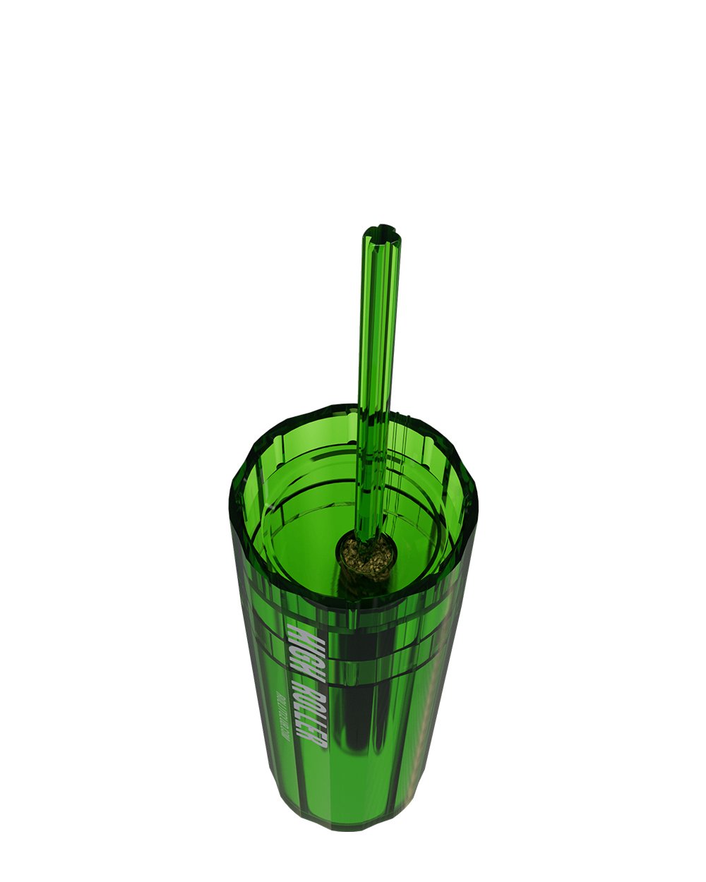 HIGHROLLER | Magnetic Plastic Grinder w/ Storage | 4 Piece - 38mm - Green - 7