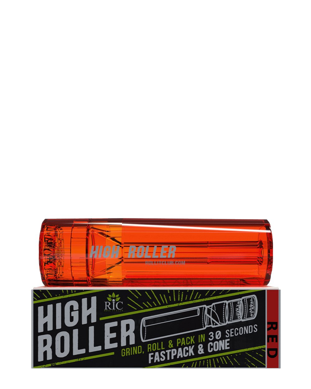 HIGHROLLER | Magnetic Plastic Grinder w/ Storage | 4 Piece - 38mm - Red - 15