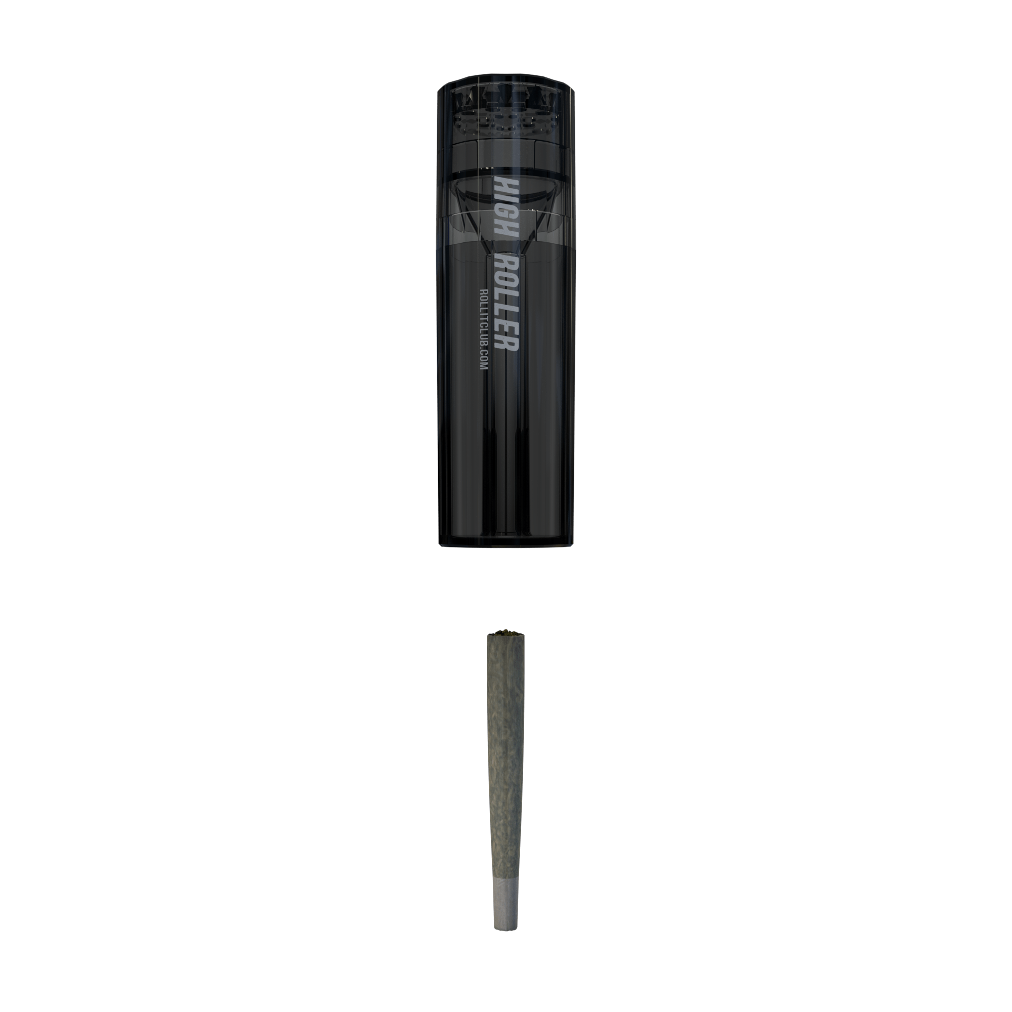 HIGHROLLER | Magnetic Plastic Grinder w/ Storage | 4 Piece - 38mm - Smoke - 13