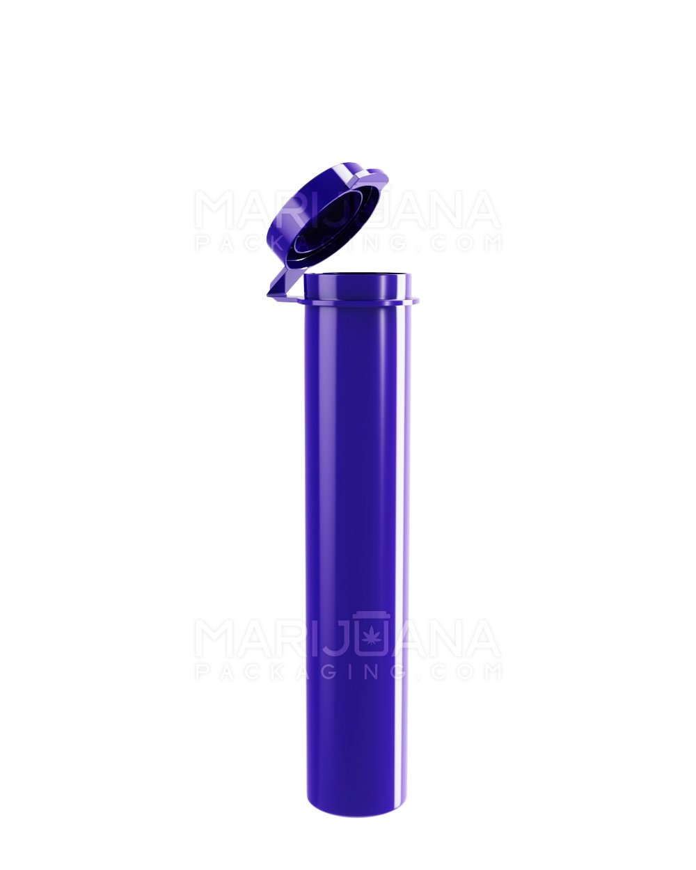 Opaque Hinged Lid Pre-Roll Tubes | 94mm - Purple - 100 Count - 1