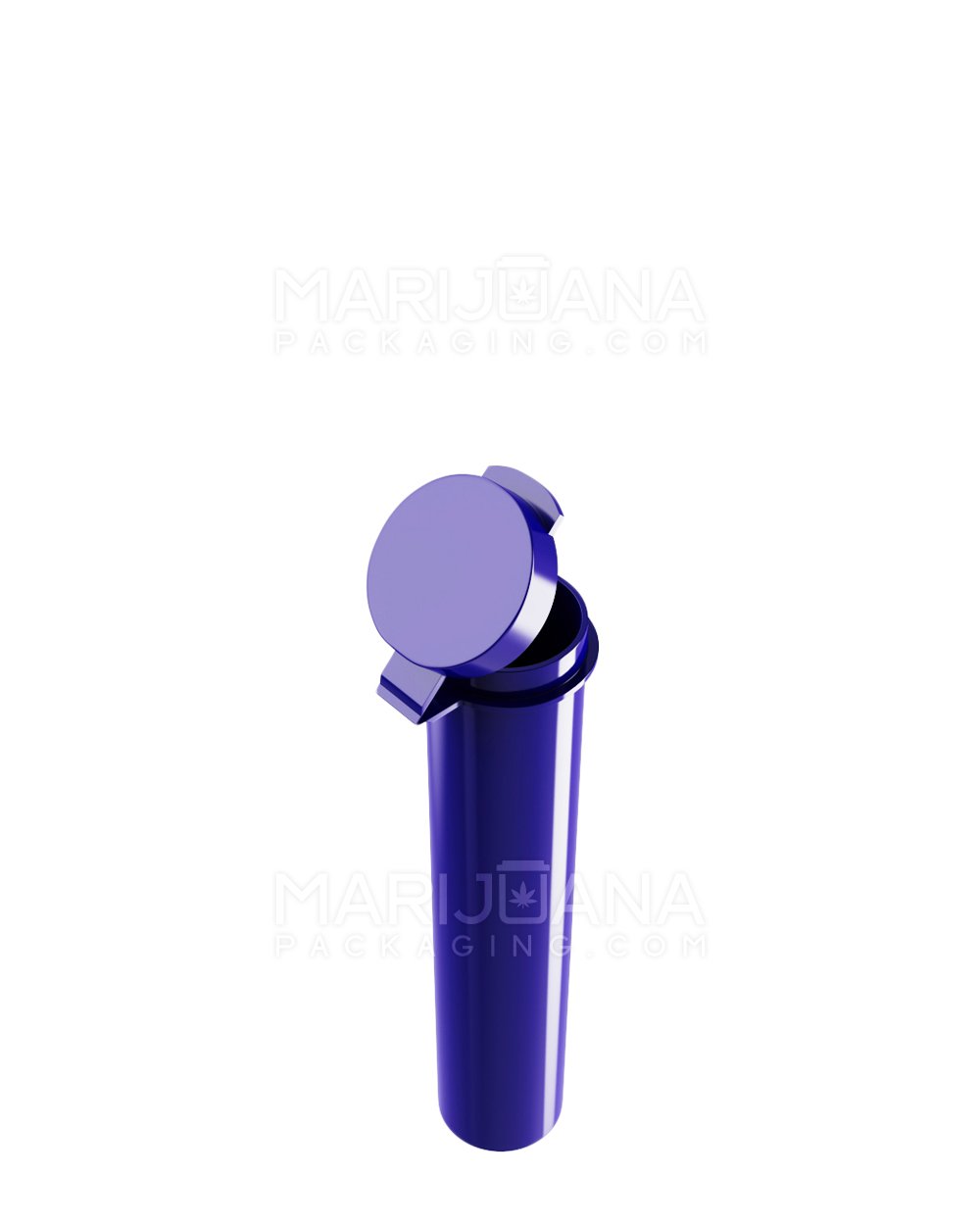 Opaque Hinged Lid Pre-Roll Tubes | 94mm - Purple - 100 Count - 3