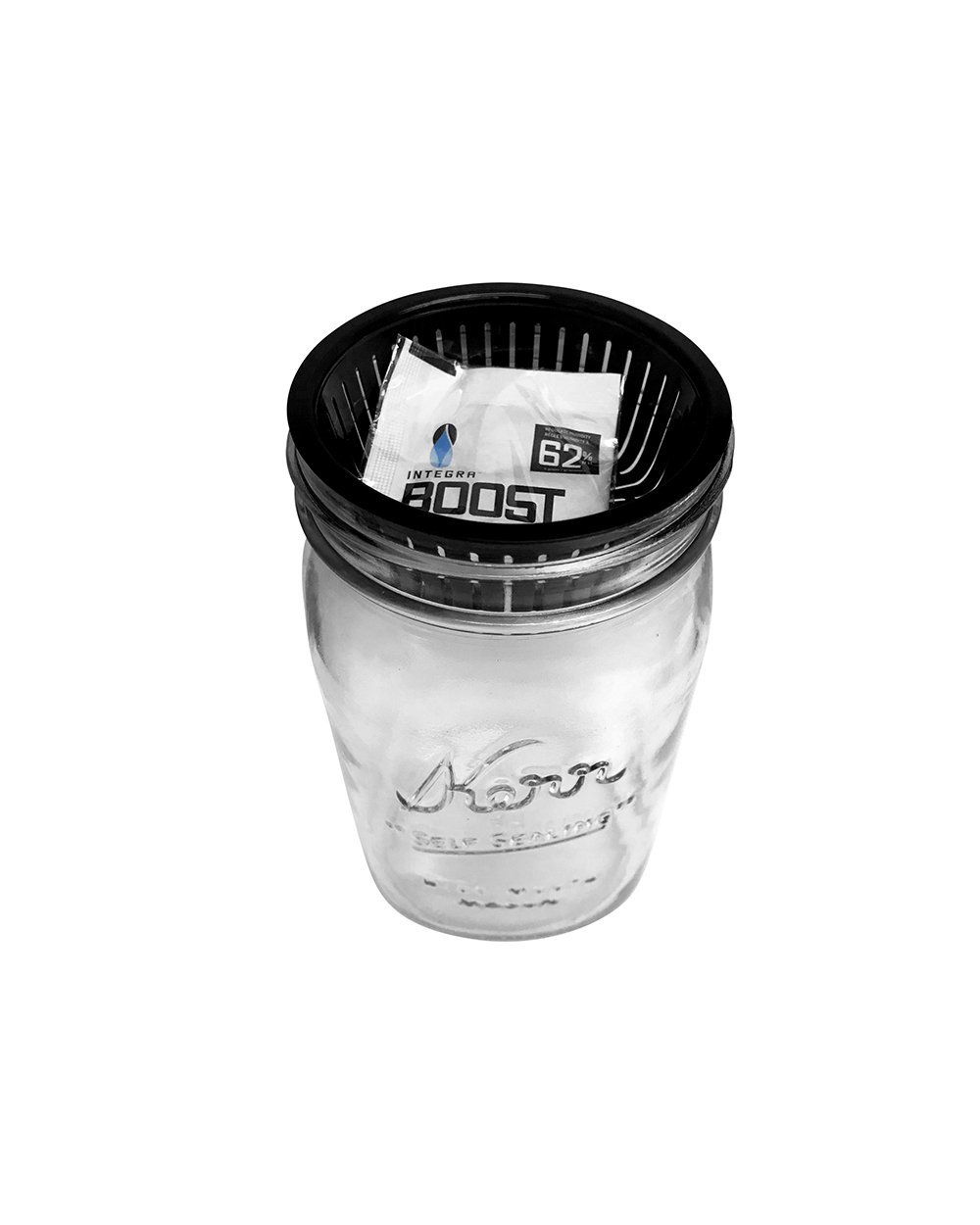KERR | Humidity Control Clear Glass Jar w/ Pods | 32oz - 62% - 6 Packs - 3