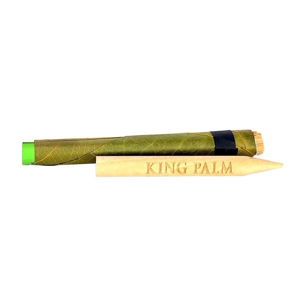 KING PALM | 'Retail Display' 2G King Natural Leaf Blunt Wraps | 105mm - Super Slow Burning - 50 Count - 2