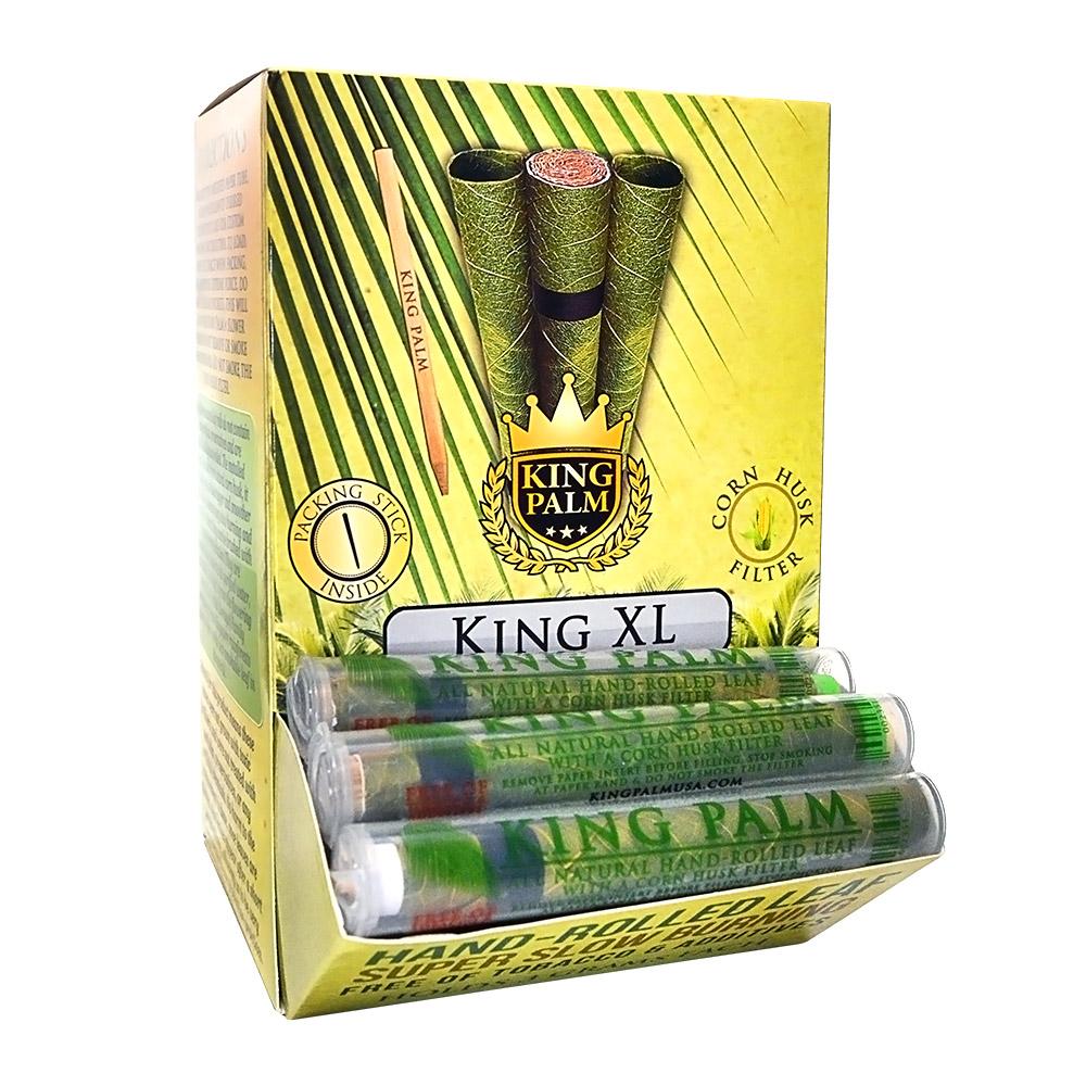 KING PALM | 'Retail Display' 3G XL Natural Leaf Blunt Wraps | 105mm - Super Slow Burning - 50 Count - 1