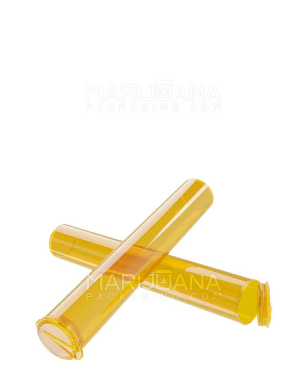 King Size Pop Top Transparent Plastic Pre-Roll Tubes | 116mm - Amber - 100 Count - 6