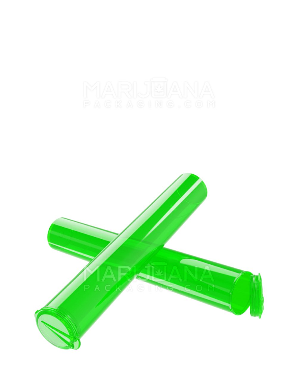 King Size Pop Top Translucent Plastic Pre-Roll Tubes | 116mm - Green - 100 Count - 6