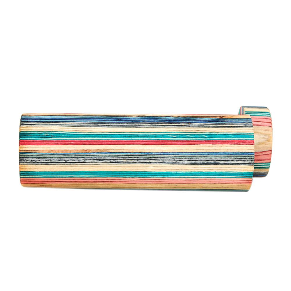 Spring Loaded Dugout Pipe Cigarette Holder | 4in Long - Wood - Assorted - 15