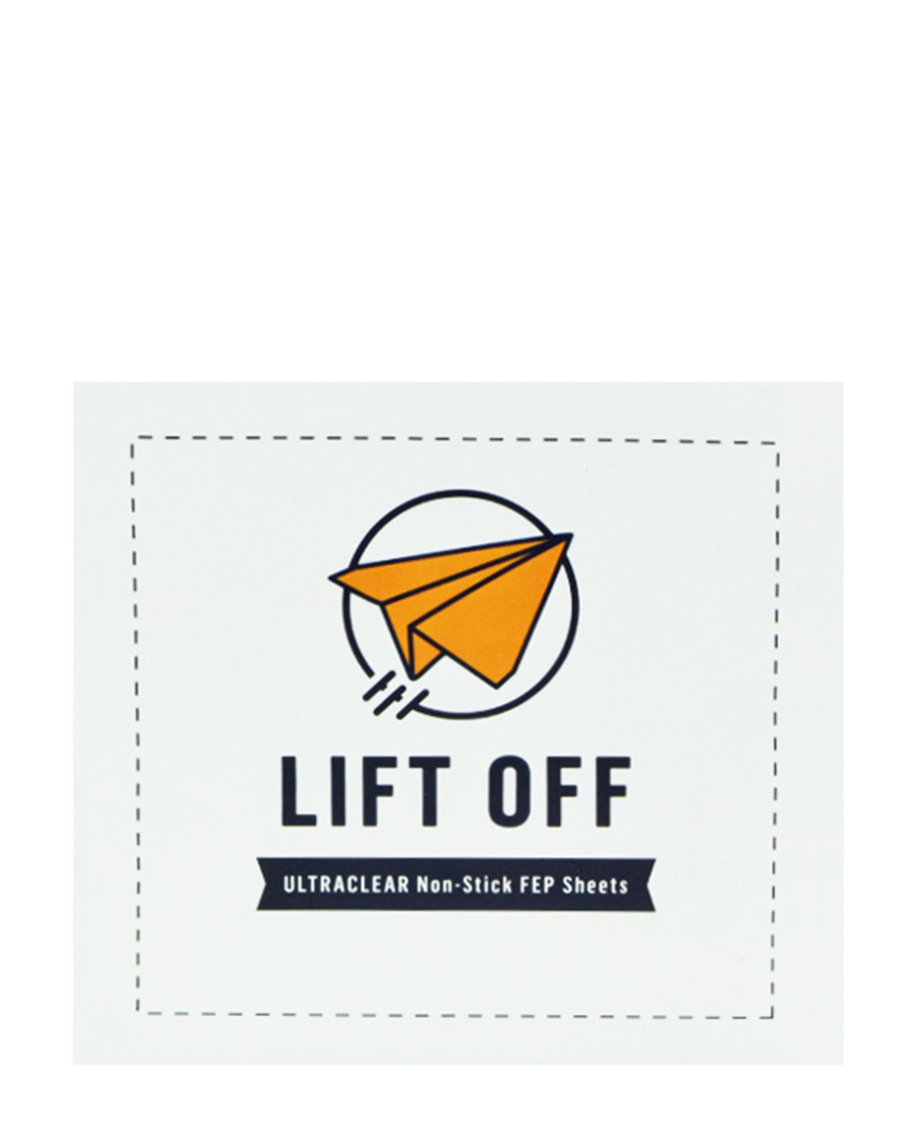 LIFT OFF | Ultraclear Non-Stick Sheets | 4in x 4in - FEP Teflon - 500 Count - 1