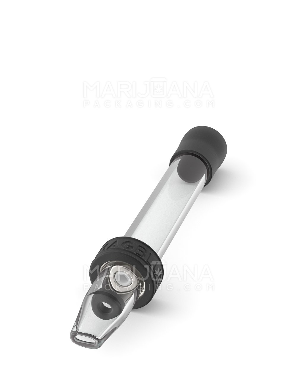 MAGBLUNT | Magnetic Asher Band Glass Blunt | 4in Long - Glass - Clear - 4
