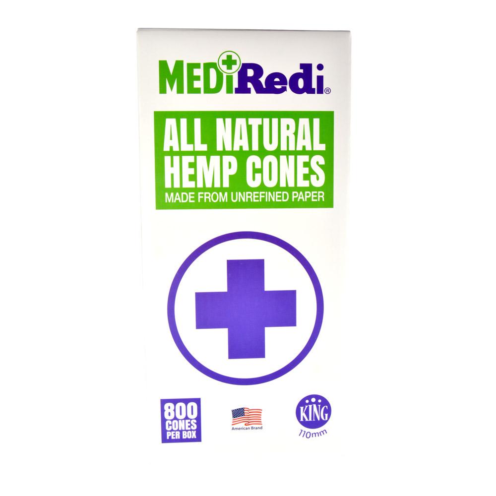 MEDI REDI | King Size Natural Hemp Pre-Rolled Cones | 109mm - Natural Hemp - 800 Count - 4