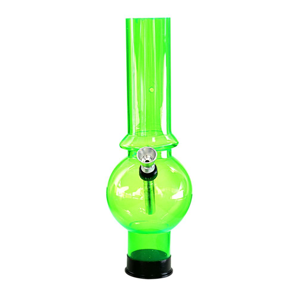 Gas Mask Acrylic Water Pipe | 8.5in Tall - Grommet Bowl - Mixed - 9