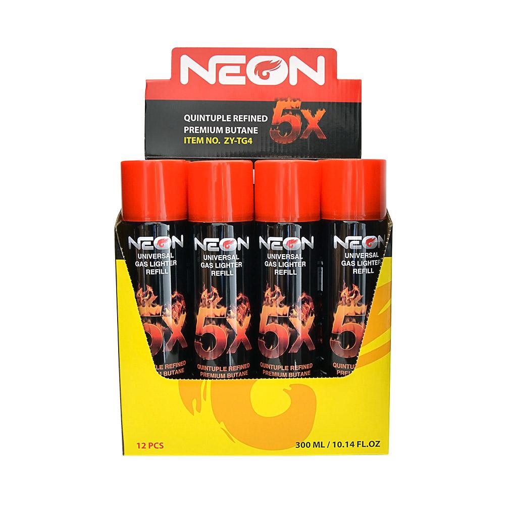 NEON | 'Retail Display' Premium Refined Butane Canisters | 5x - BHO - 12 Count - 1