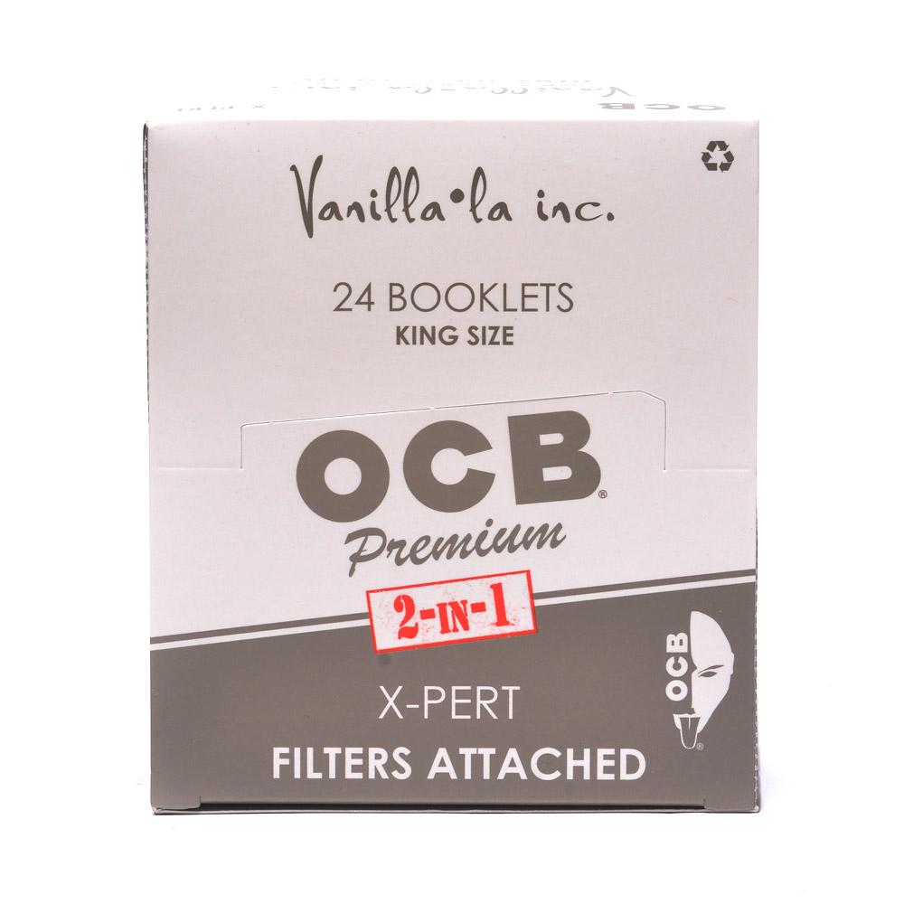 OCB | 'Retail Display' King Size Rolling Papers + Filters | 110mm - X Pert- 24 Count - 2