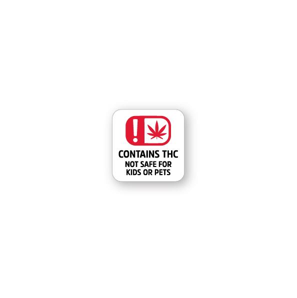 Oklahoma Universal Symbol Labels | 1in x 1in - Square - 1000 Count - 1