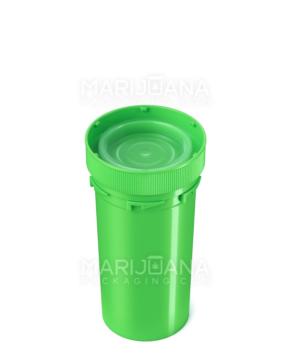 Child Resistant | Opaque Lime Green Reversible Cap Vial 2.0 | 40dr - 10g - 150 Count - 5