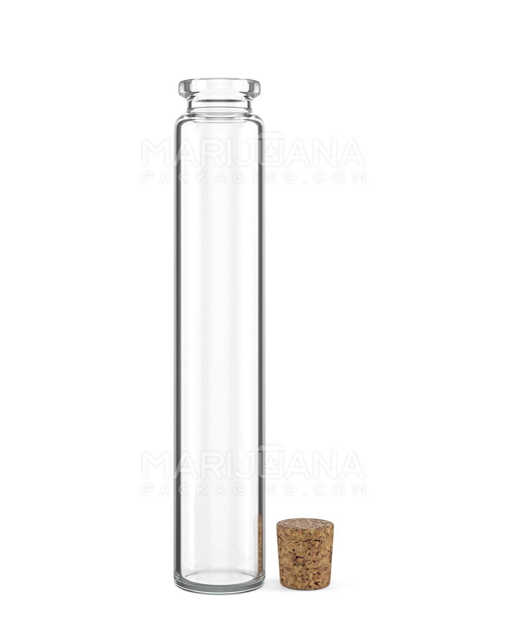 Glass Pre-Roll Tube with Cork Top | 120mm - Clear Glass - 586 Count - 5