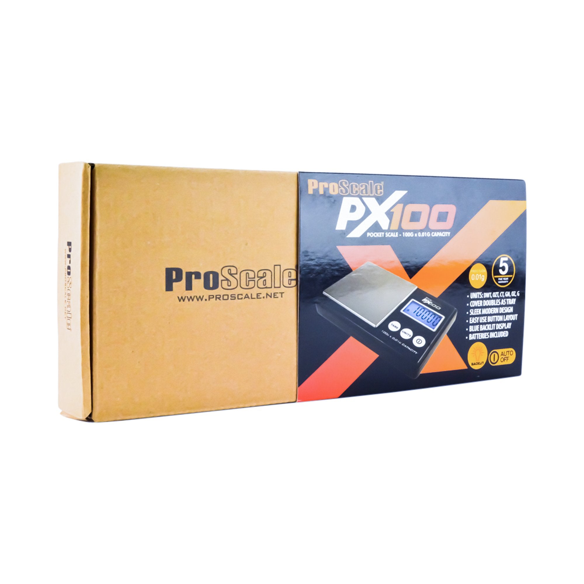 PRO SCALE | PX100 Digital Scale | 100g Capacity - 0.01g Readability - 6