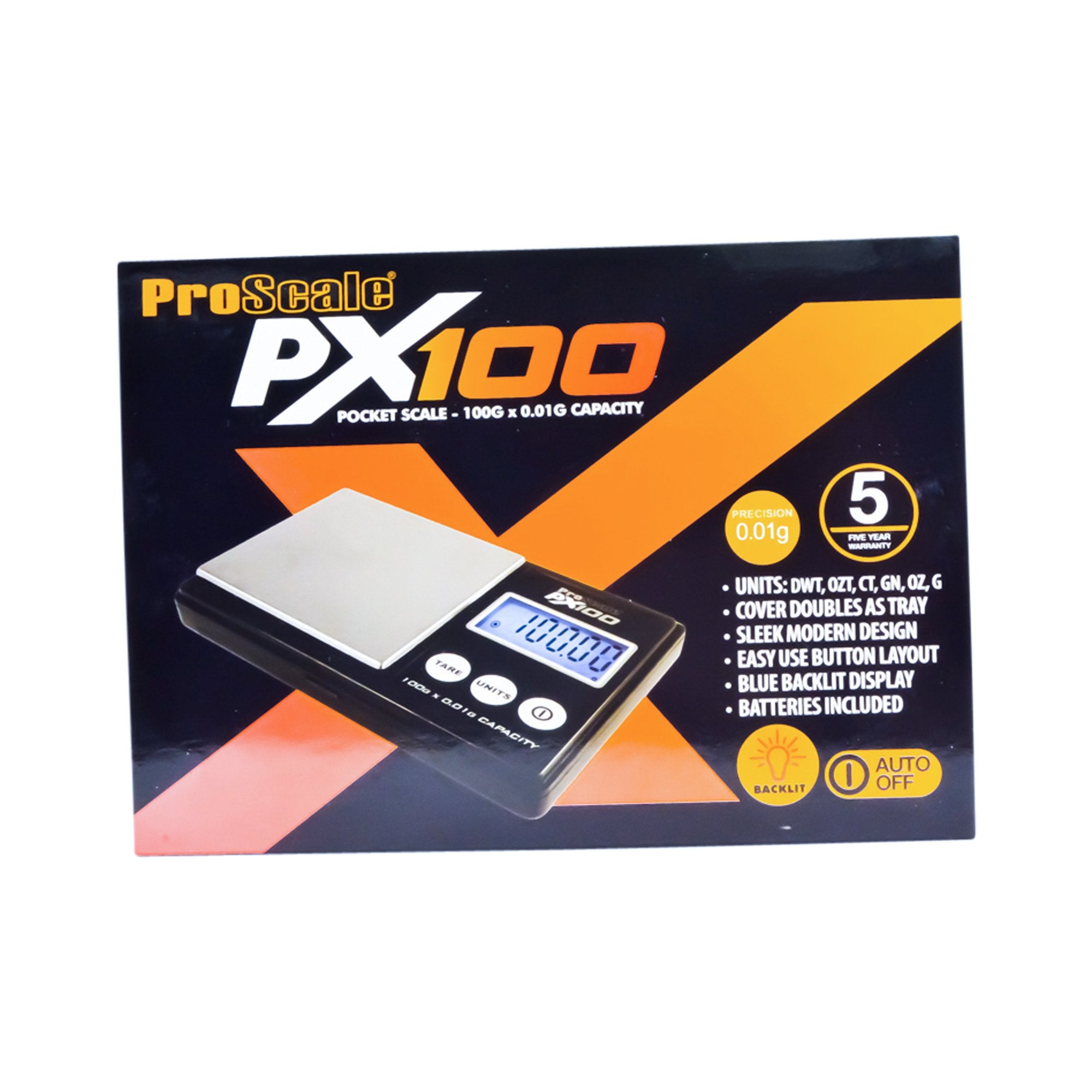 PRO SCALE | PX100 Digital Scale | 100g Capacity - 0.01g Readability - 4