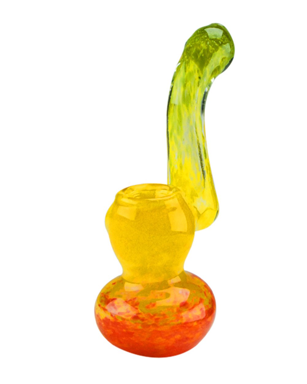 Frit Bubbler | 4.5in Tall - Glass - Rasta - 5