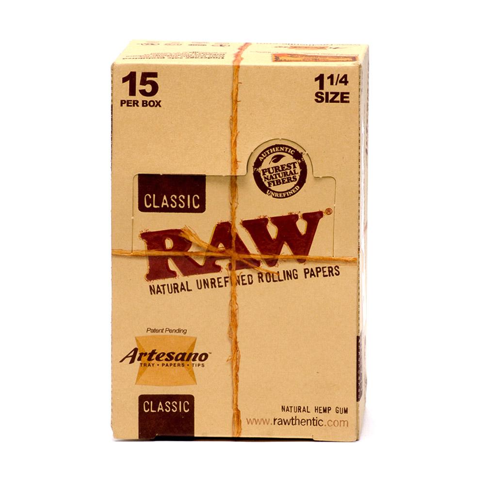 RAW Artesano 1 1/4" Rolling Papers with Tips - 15 Count - 1