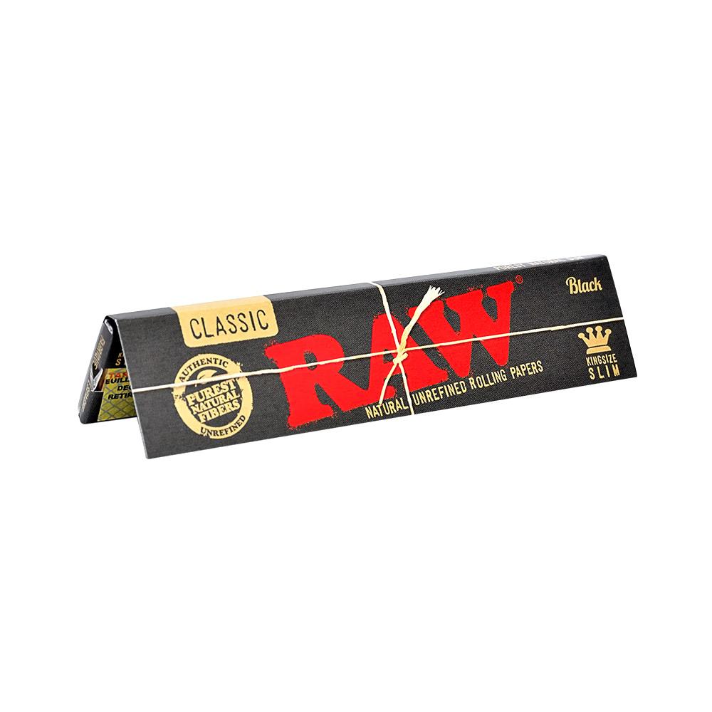RAW | 'Retail Display' King Size Black Natural Rolling Papers | 110mm - Classic - 50 Count - 3