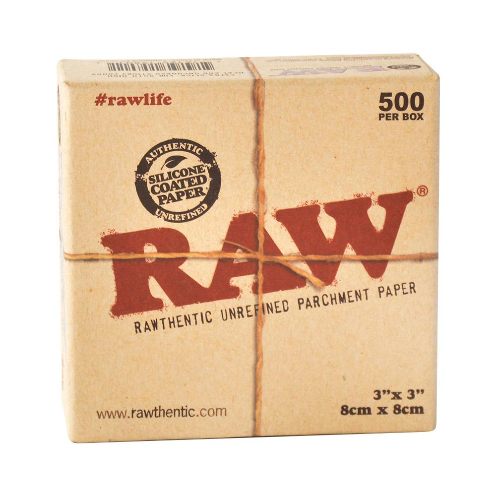 RAW | Parchment Squares | 3in x 3in - Natural - 500 Count - 3