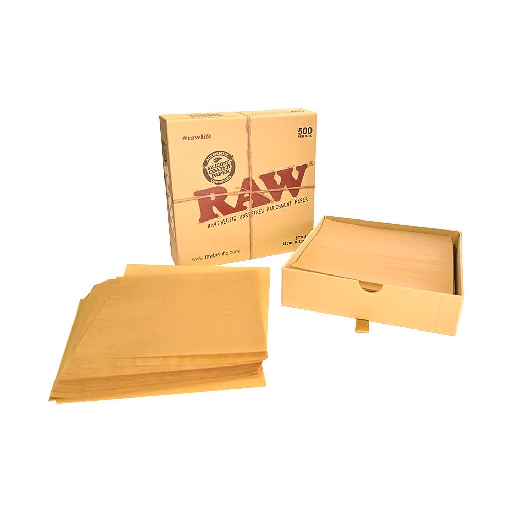 parchment paper square, 4x4 inch, silicone-coated for wax, dabs, or rosin,  package of 4 thousand sheets