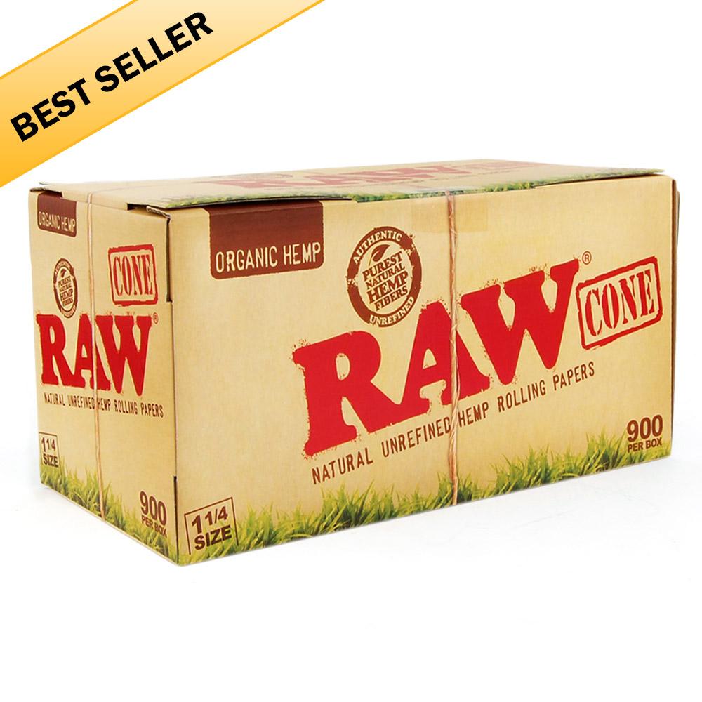 RAW | Organic 1 1/4 Size Pre-Rolled Cones | 84mm - Hemp Paper - 900 Count - 2