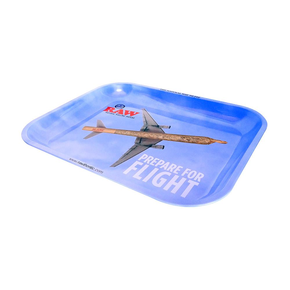 RAW | Prepare for Flight Rolling Tray | 13in x 11in - Large - Metal - 3