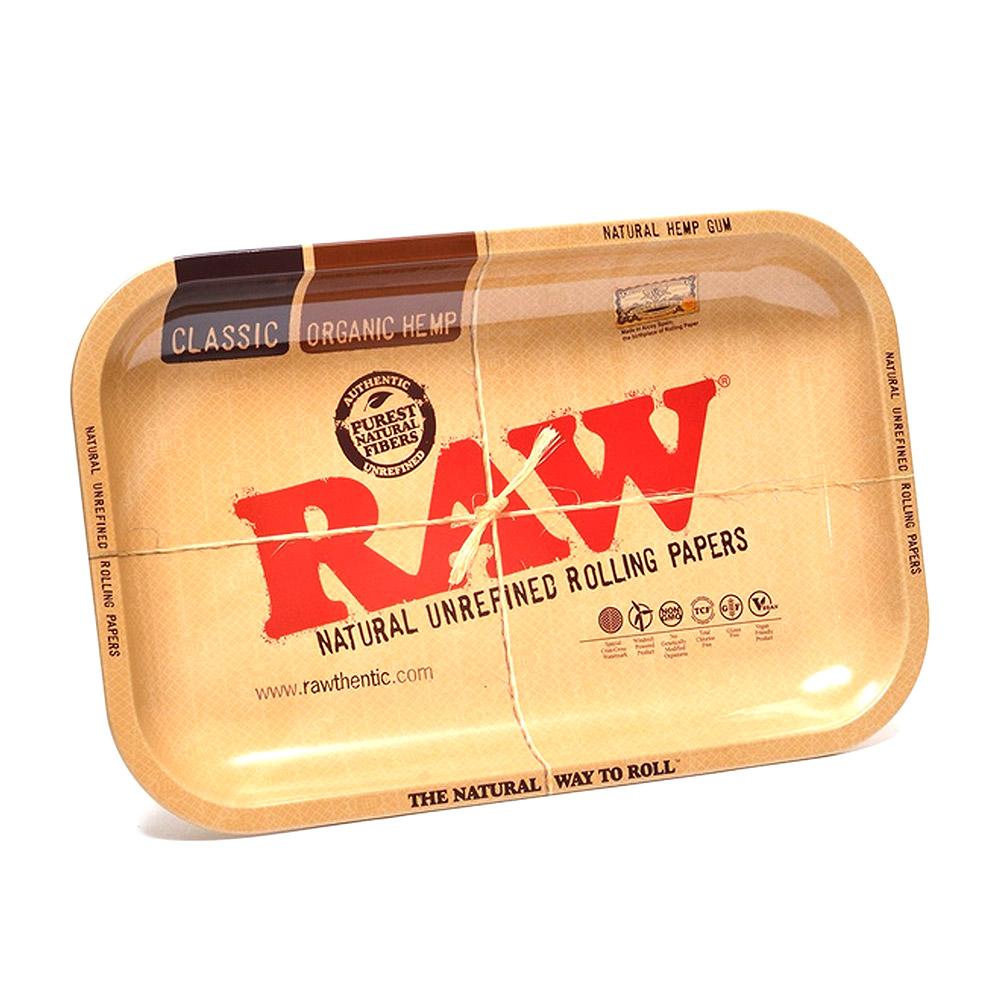 RAW | Classic Rolling Tray | 13in x 11in - Large - Metal - 1