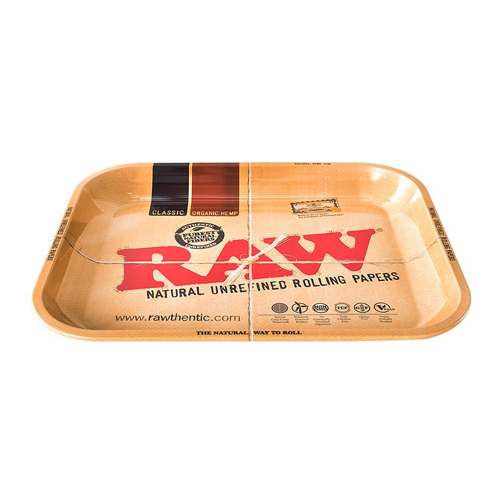 RAW | Classic Rolling Tray | 13in x 11in - Large - Metal - 3