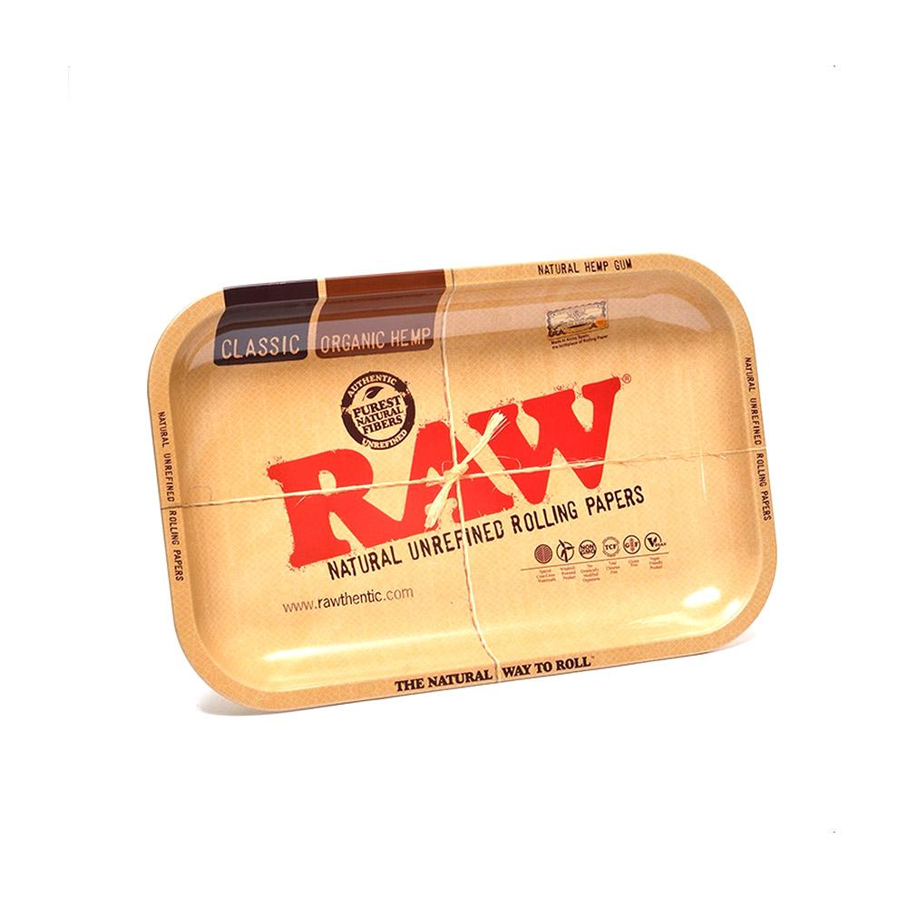 RAW | Classic Rolling Tray | 11in x 7in - Small - Metal - 1