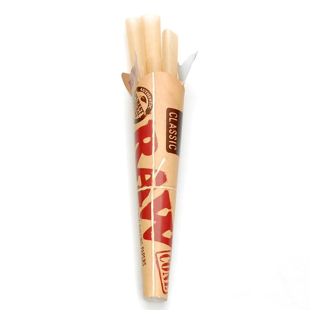 RAW | 'Retail Display' Classic 1 1/4 Size Pre-Rolled Cones | 83mm - Hemp Paper - 192 Count - 3