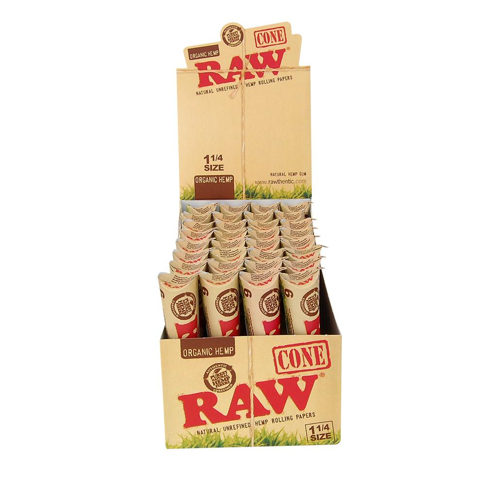 RAW | 'Retail Display' Pre-Rolled Cones | 84mm - Organic Hemp Paper - 192 Count - 1