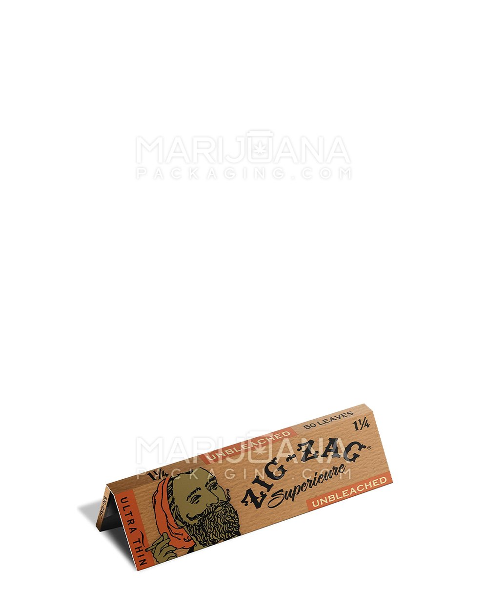 ZIG ZAG | 'Retail Display' Unbleached 1 1/4 Size Rolling Papers | 78mm - Unbleached Paper - 24 Count - 2